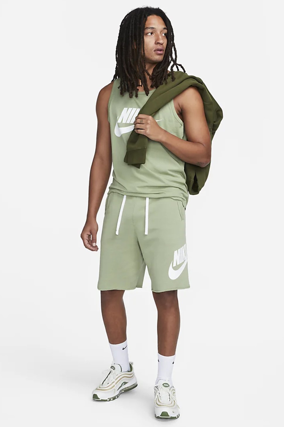 Шорти чоловічі Nike M NK CLUB ALUMNI HBR FT SHORT чорні DX0502-386 — фото 3