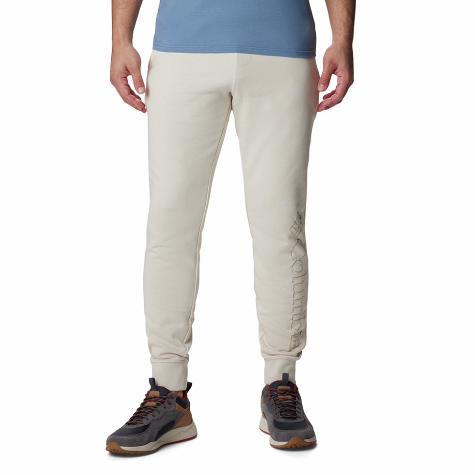 Штани чоловічі Columbia M CSC Logo™ Fleece Jogger II бежеві 1911601-278 — фото 1