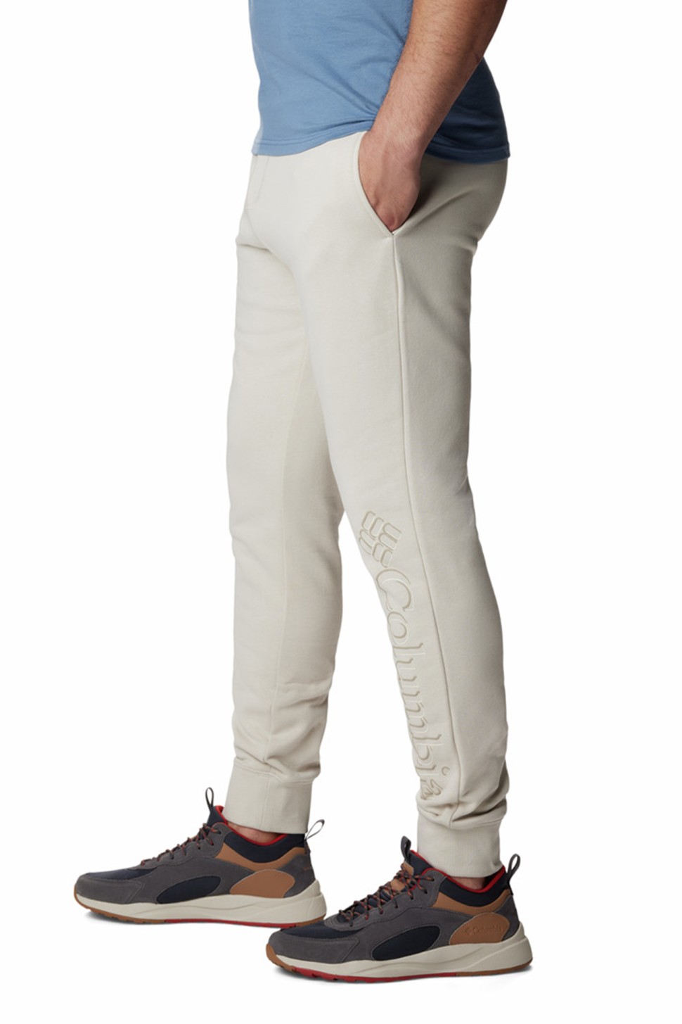 Штани чоловічі Columbia M CSC Logo™ Fleece Jogger II бежеві 1911601-278 — фото 3