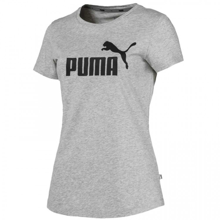 Футболка женская Puma Essentials Tee серая 85178704 изображение 1