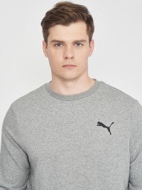 Толстовка мужская Puma ESS Small Logo Crew TR серая 58668453 изображение 5