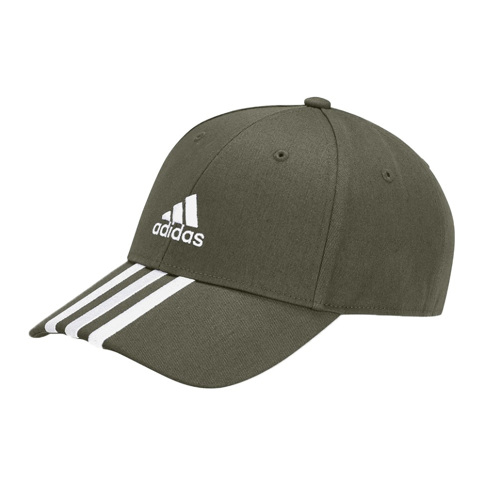 Бейсболка  Adidas BBALL 3S CAP CT оливкова II3511 — фото 1