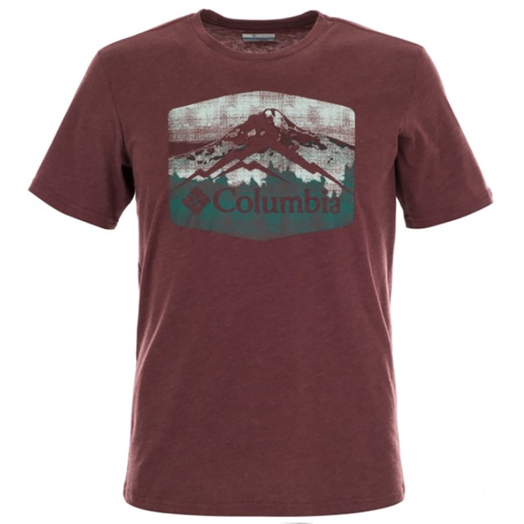 Футболка мужская Columbia Columbia Warren Grove™ Tee бордовая 1872711-615 изображение 1