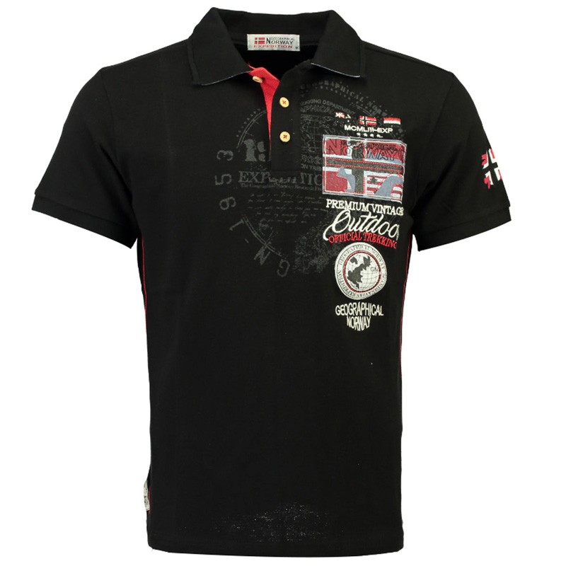 Футболка мужская Geographical Norway черная SR119H-010