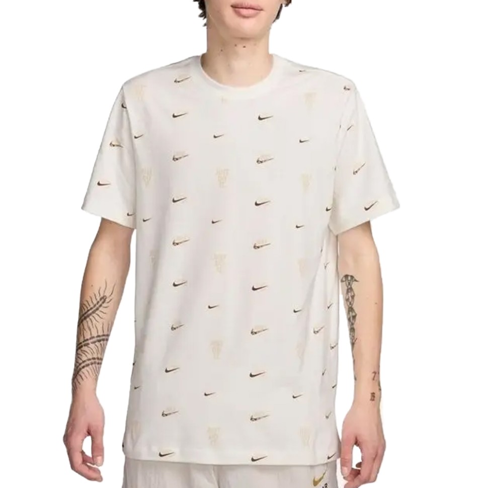 Футболка чоловіча Nike M NSW TEE M90 12MO AOP бежева FQ8036-133 — фото 1