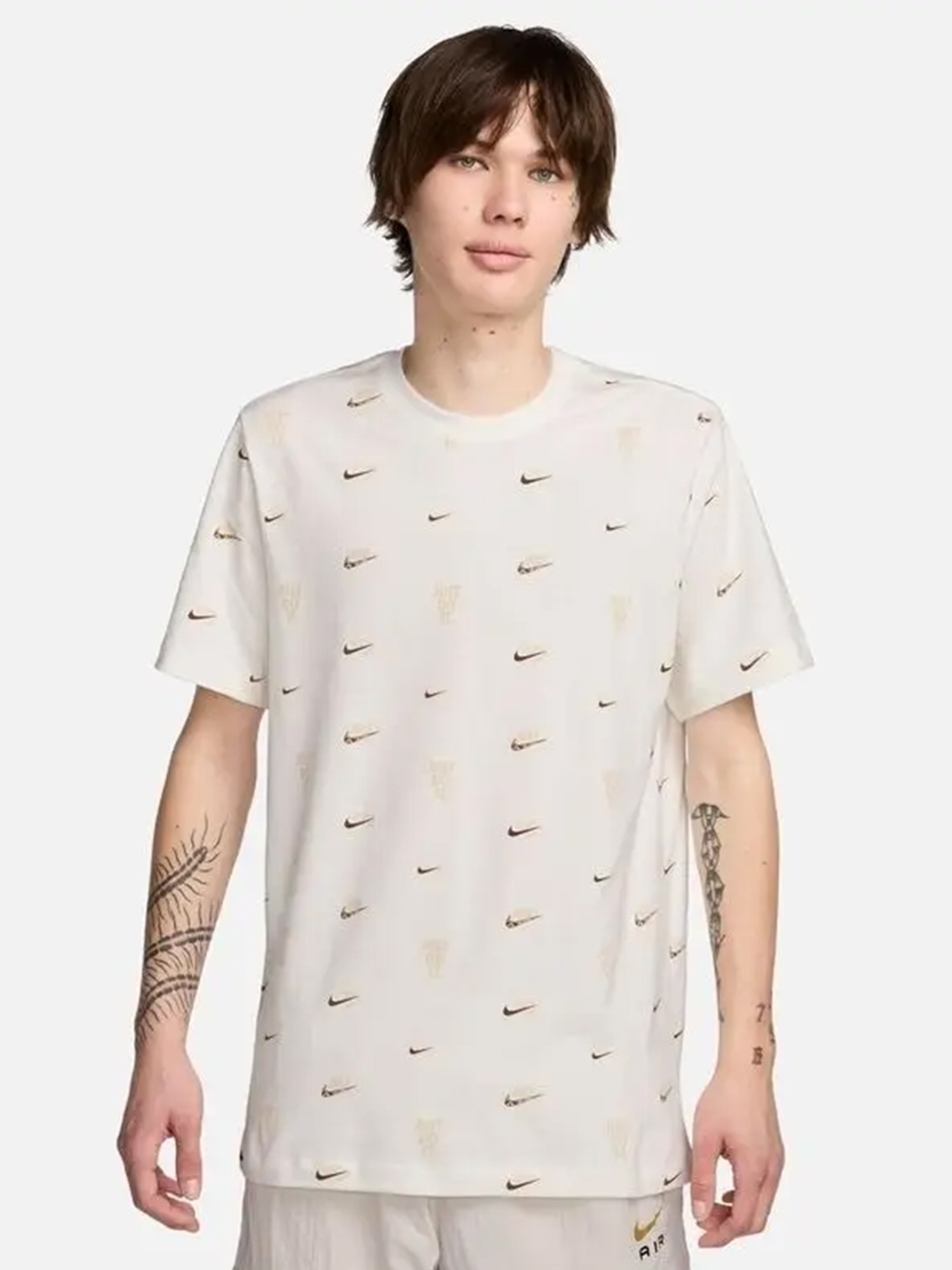 Футболка чоловіча Nike M NSW TEE M90 12MO AOP бежева FQ8036-133 изображение 2