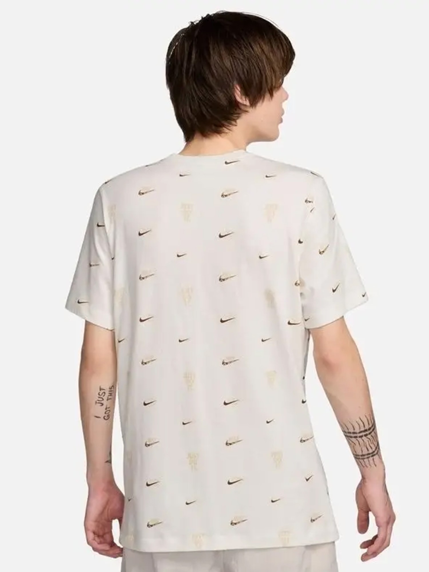 Футболка чоловіча Nike M NSW TEE M90 12MO AOP бежева FQ8036-133 изображение 3