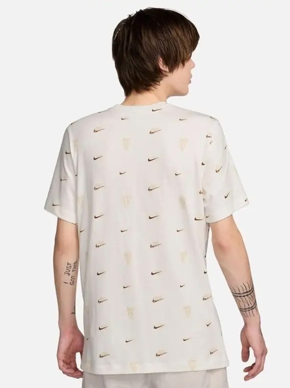 Футболка чоловіча Nike M NSW TEE M90 12MO AOP бежева FQ8036-133 — фото 3