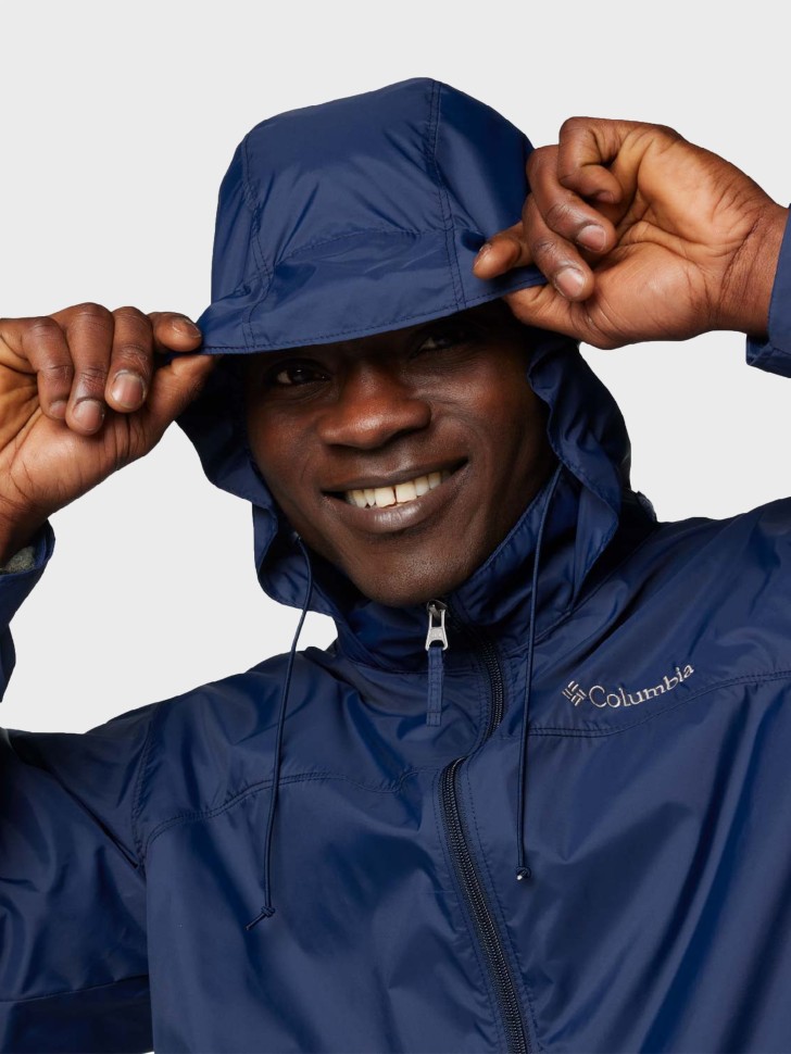 Ветровка мужская Columbia Glennaker Lake™ II Rain Jacket темно-синяя 2089791-464 изображение 5