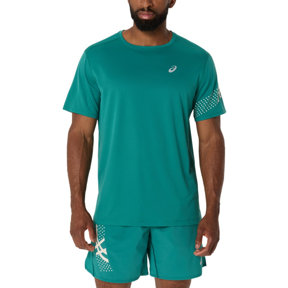 Футболка мужская Asics ASICS ICON SS TOP бирюзовая 2011D239-300 изображение 1