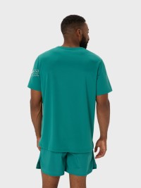 Футболка мужская Asics ASICS ICON SS TOP бирюзовая 2011D239-300 изображение 4