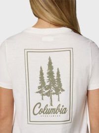 Футболка женская Columbia Rolling Bend™ Graphic SS белая 2120021-126 изображение 6