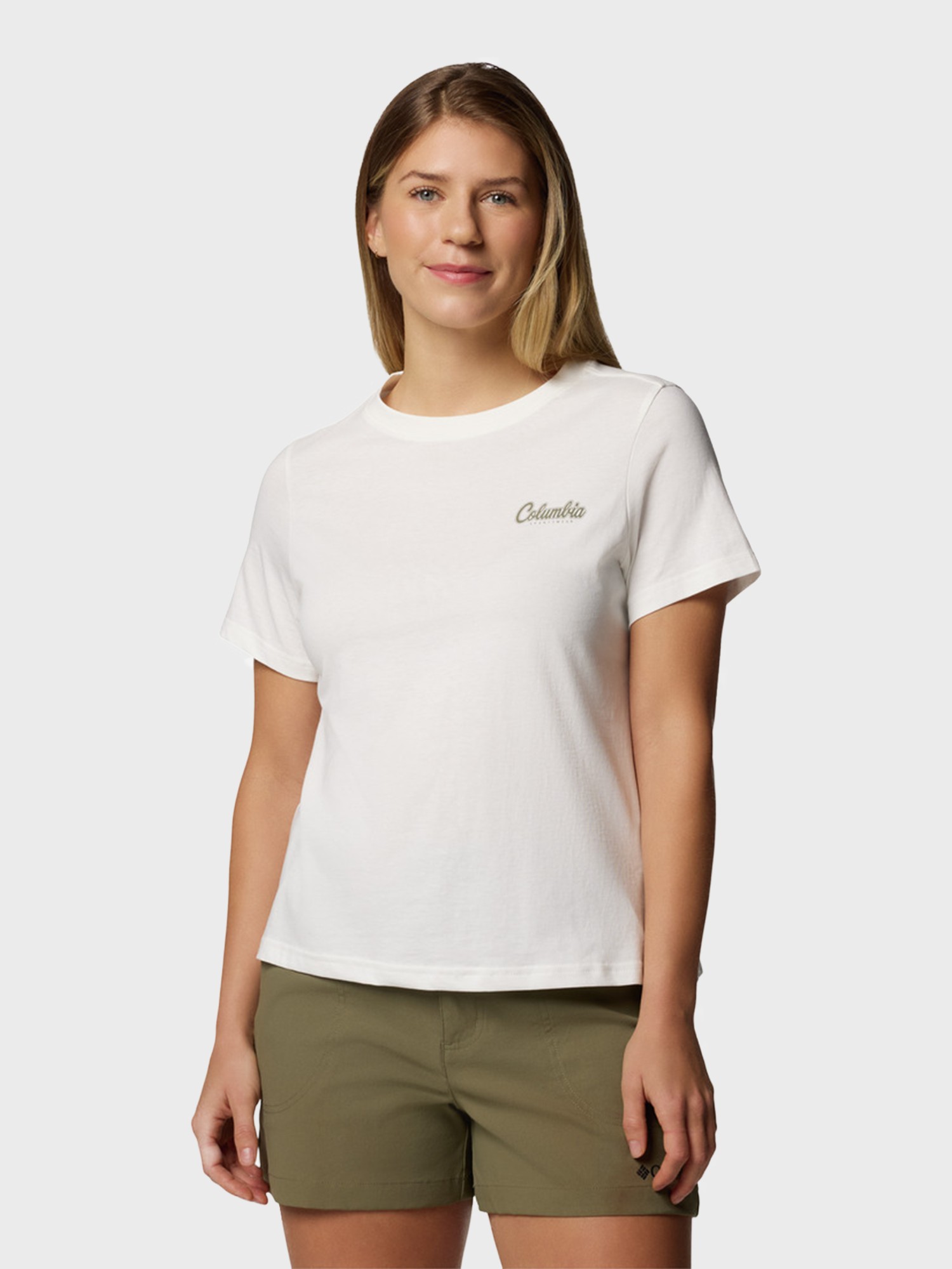 Футболка женская Columbia Rolling Bend™ Graphic SS белая 2120021-126 изображение 2