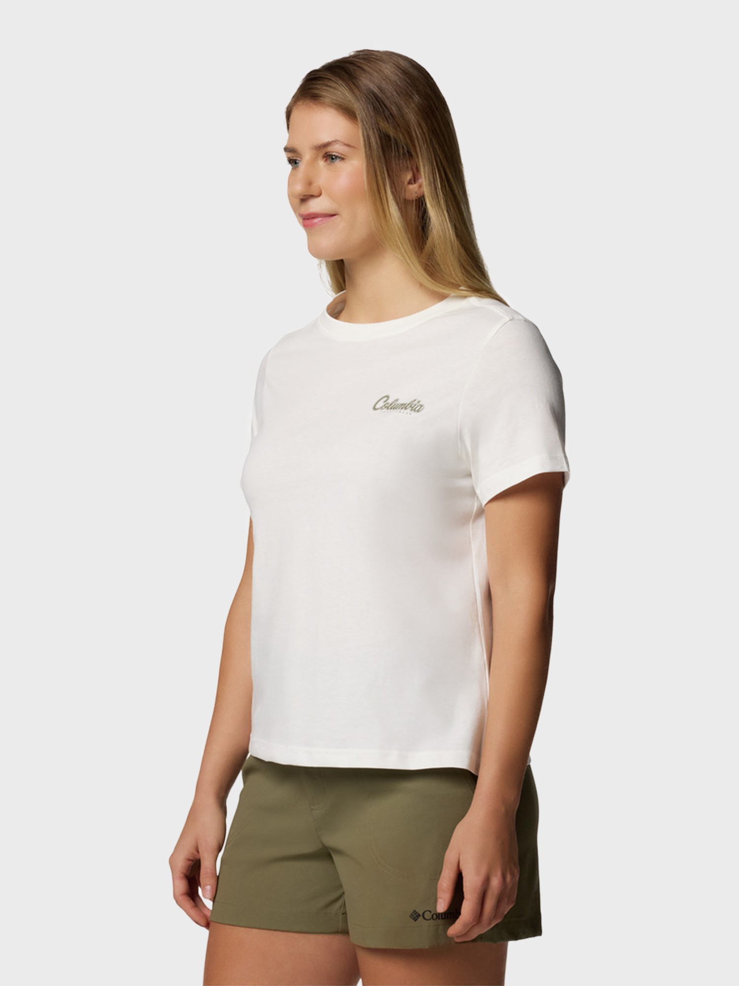 Футболка женская Columbia Rolling Bend™ Graphic SS белая 2120021-126 изображение 4
