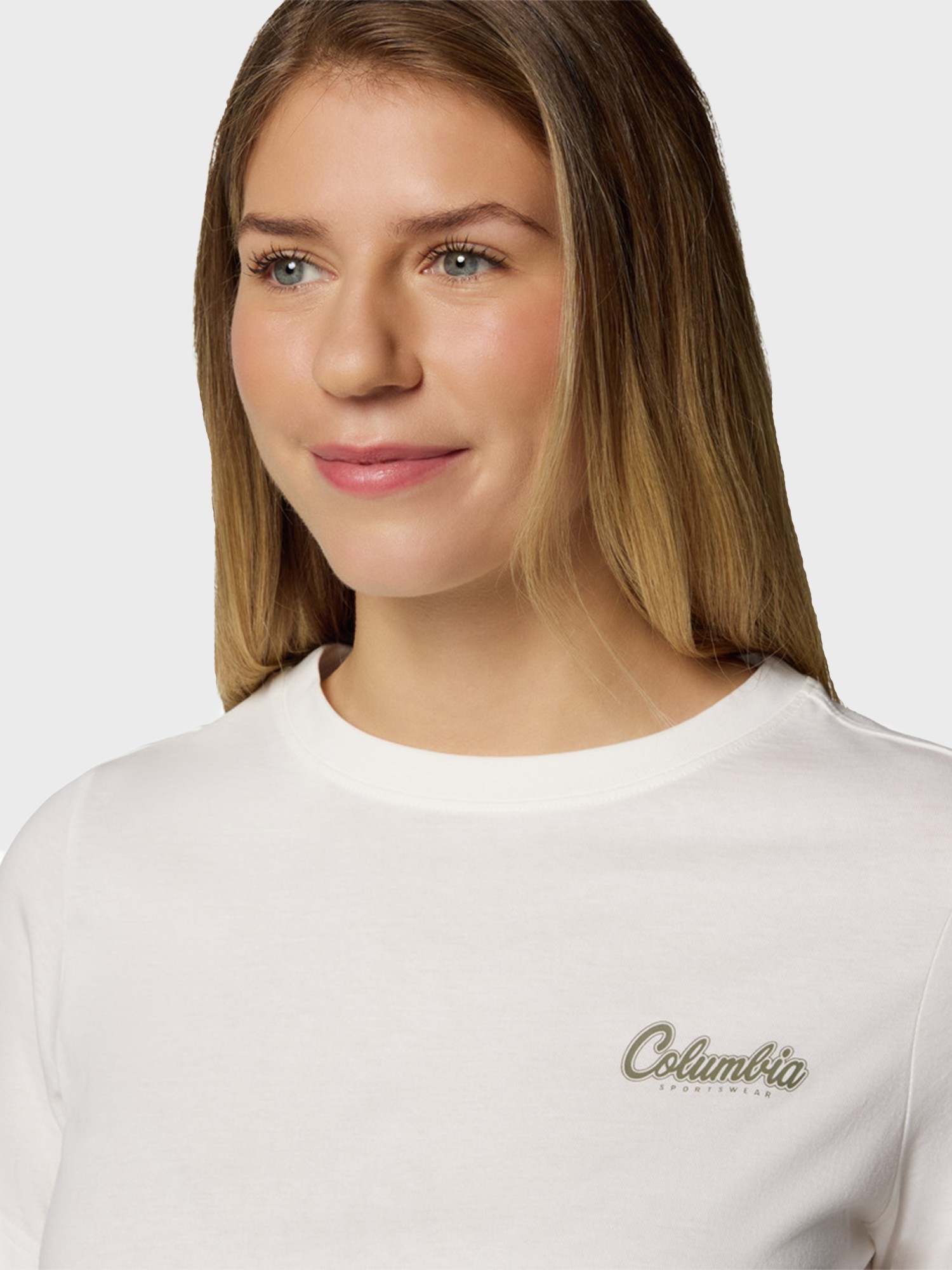 Футболка женская Columbia Rolling Bend™ Graphic SS белая 2120021-126 изображение 5