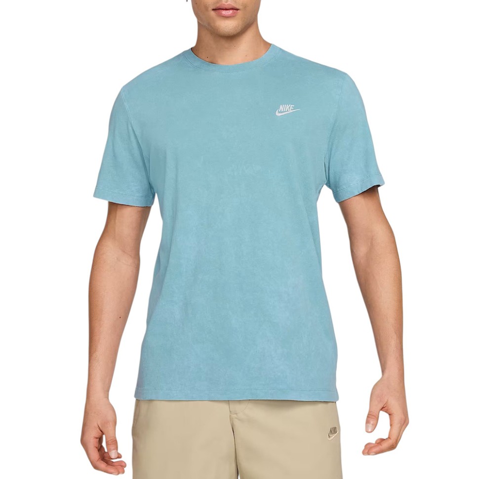 Футболка чоловіча Nike M NSW TEE CLUB SSNL WASH SU25 блакитна HJ0732-464 изображение 1