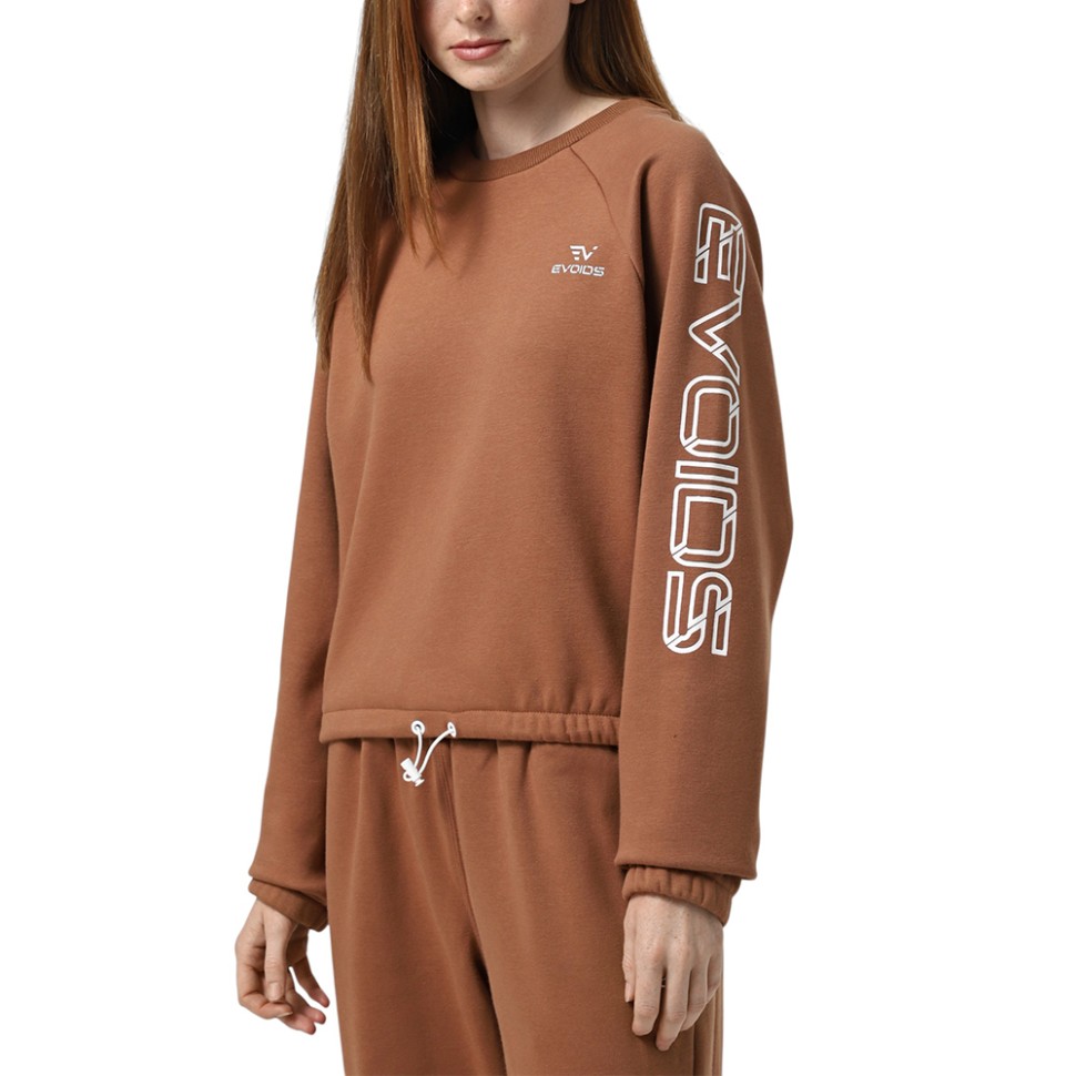 Толстовка жіноча Evoids Nymera коричнева 552574-200 — Sport City Толстовка жіноча Evoids Nymera коричнева 552574-200