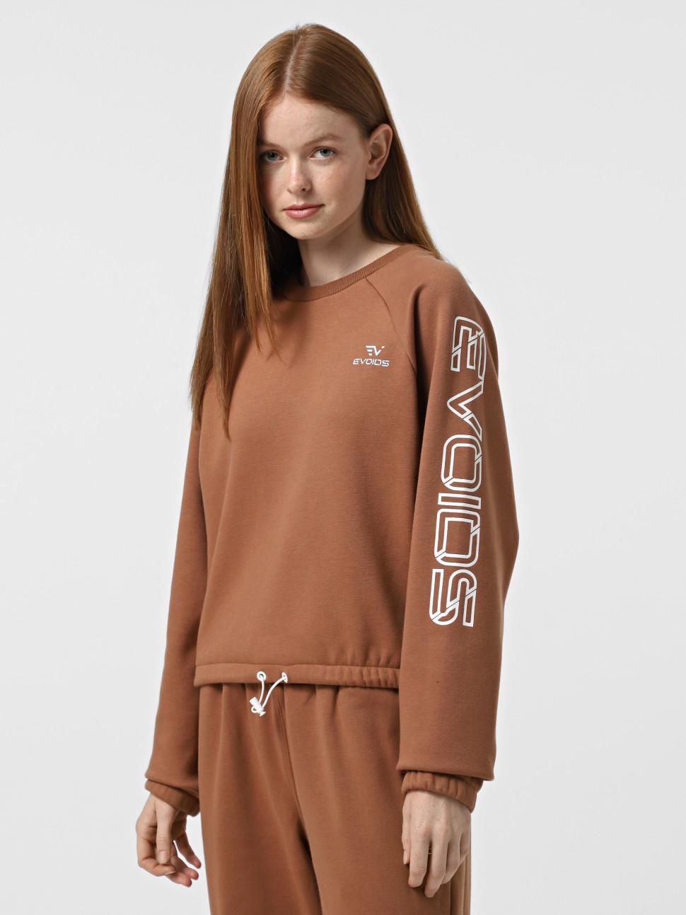 Толстовка жіноча Evoids Nymera коричнева 552574-200 — фото 2 — Sport City Толстовка жіноча Evoids Nymera коричнева 552574-200 — фото 2