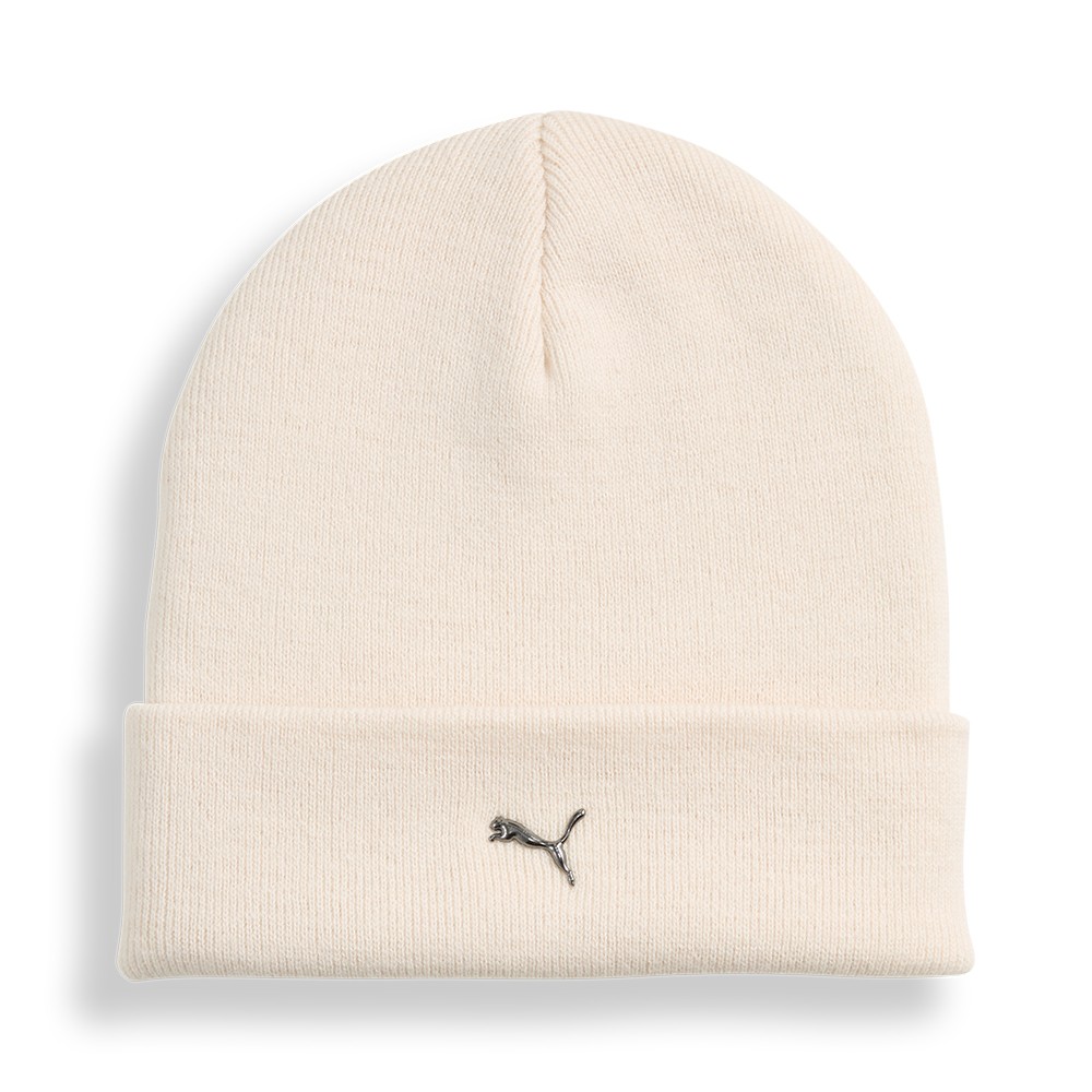 Шапка  Puma METAL PUMA CAT High Crown Beanie молочная 02640404