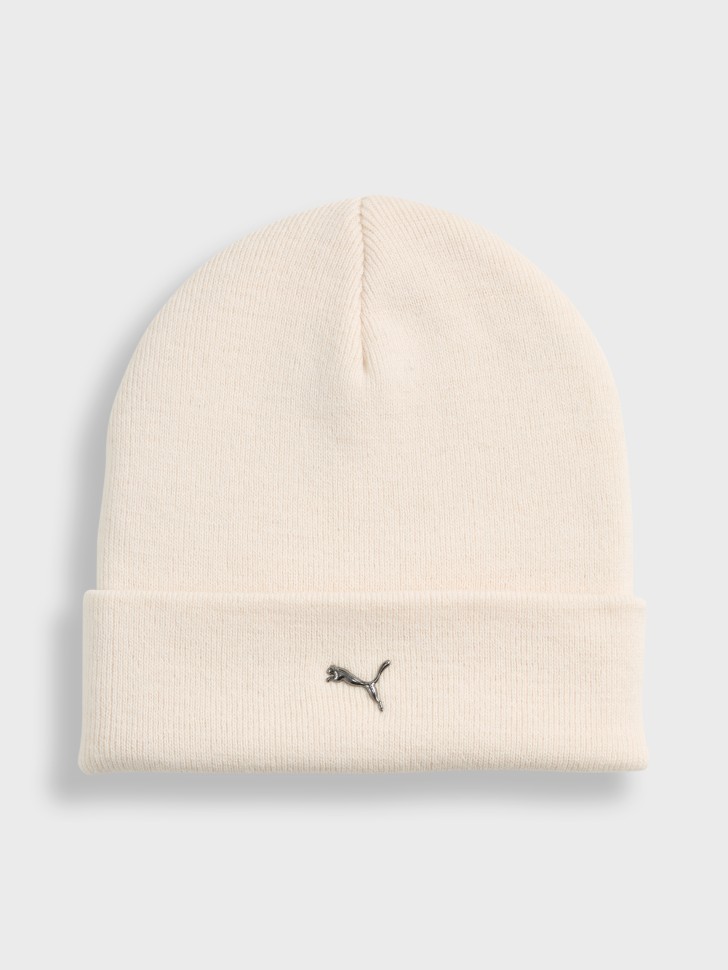 Шапка  Puma METAL PUMA CAT High Crown Beanie молочная 02640404 изображение 2