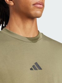 Футболка мужская Adidas M SL SJ T оливковая JF1097 изображение 5