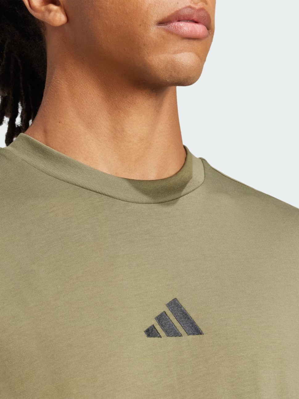 Футболка чоловіча Adidas M SL SJ T оливкова JF1097 — фото 5