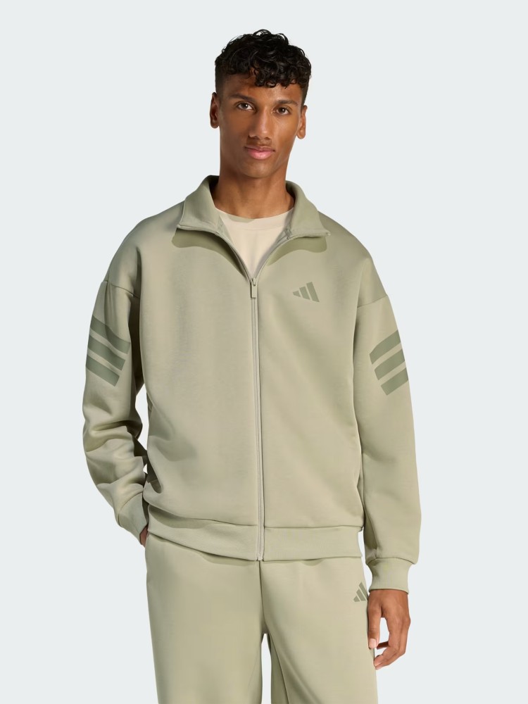 Толстовка мужская Adidas M FI 3S TT оливковая KD5236 изображение 3