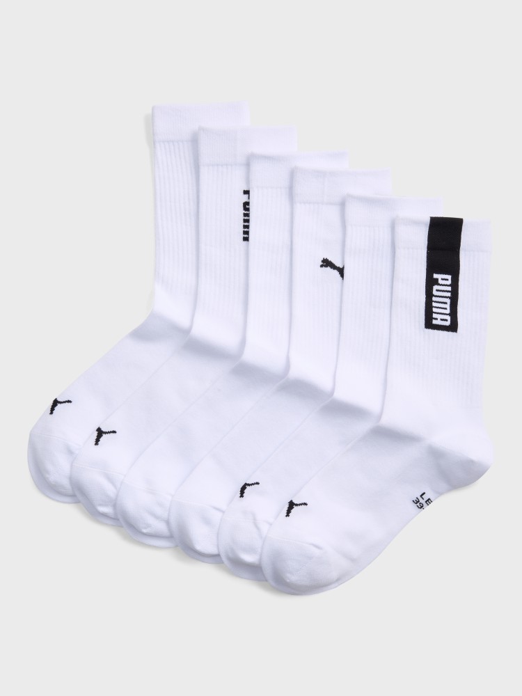 Носки Puma UNISEX LOGO CREW SOCK 3P белые 94756302 изображение 2