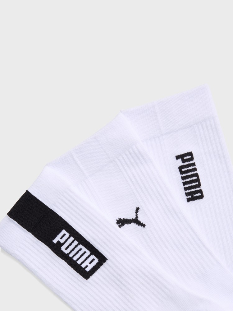 Носки Puma UNISEX LOGO CREW SOCK 3P белые 94756302 изображение 3