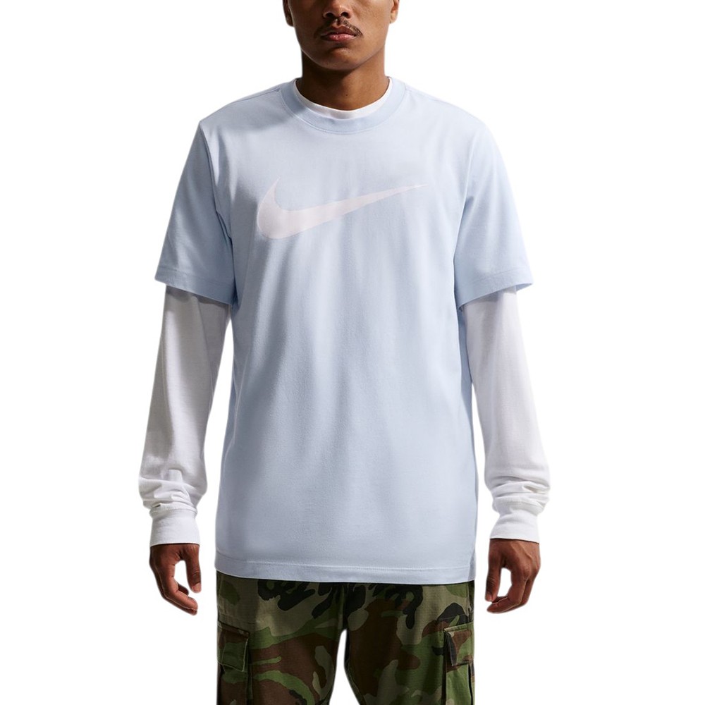 Футболка мужская Nike M NSW TEE ICON SWOOSH голубая DC5094-408