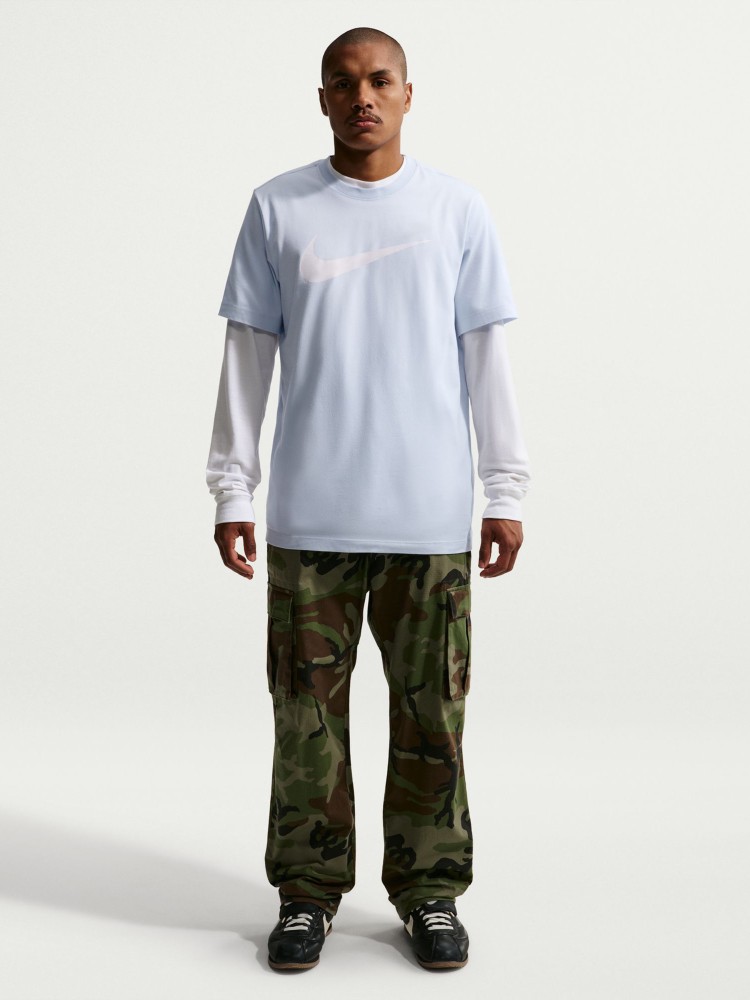 Футболка мужская Nike M NSW TEE ICON SWOOSH голубая DC5094-408 изображение 2