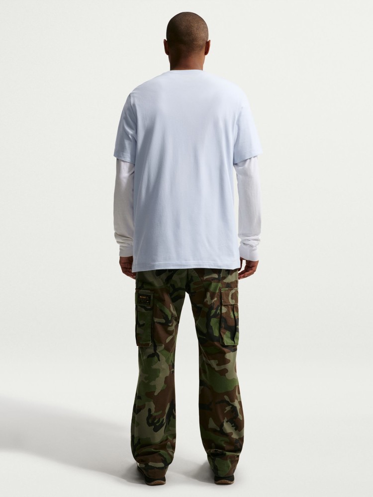Футболка мужская Nike M NSW TEE ICON SWOOSH голубая DC5094-408 изображение 3