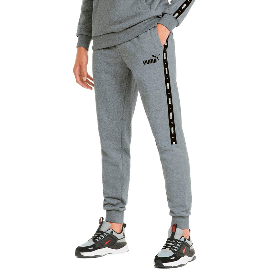 Брюки мужские Puma Ess+ Tape Sweatpants Tr серые 84738803 изображение 1