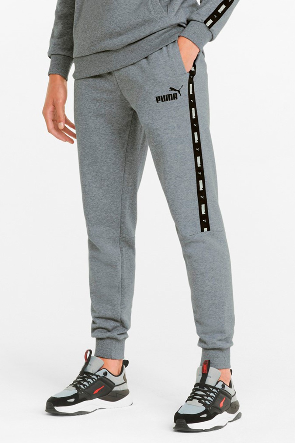 Штани чоловічі Puma Ess+ Tape Sweatpants Tr сірі 84738803 — фото 2