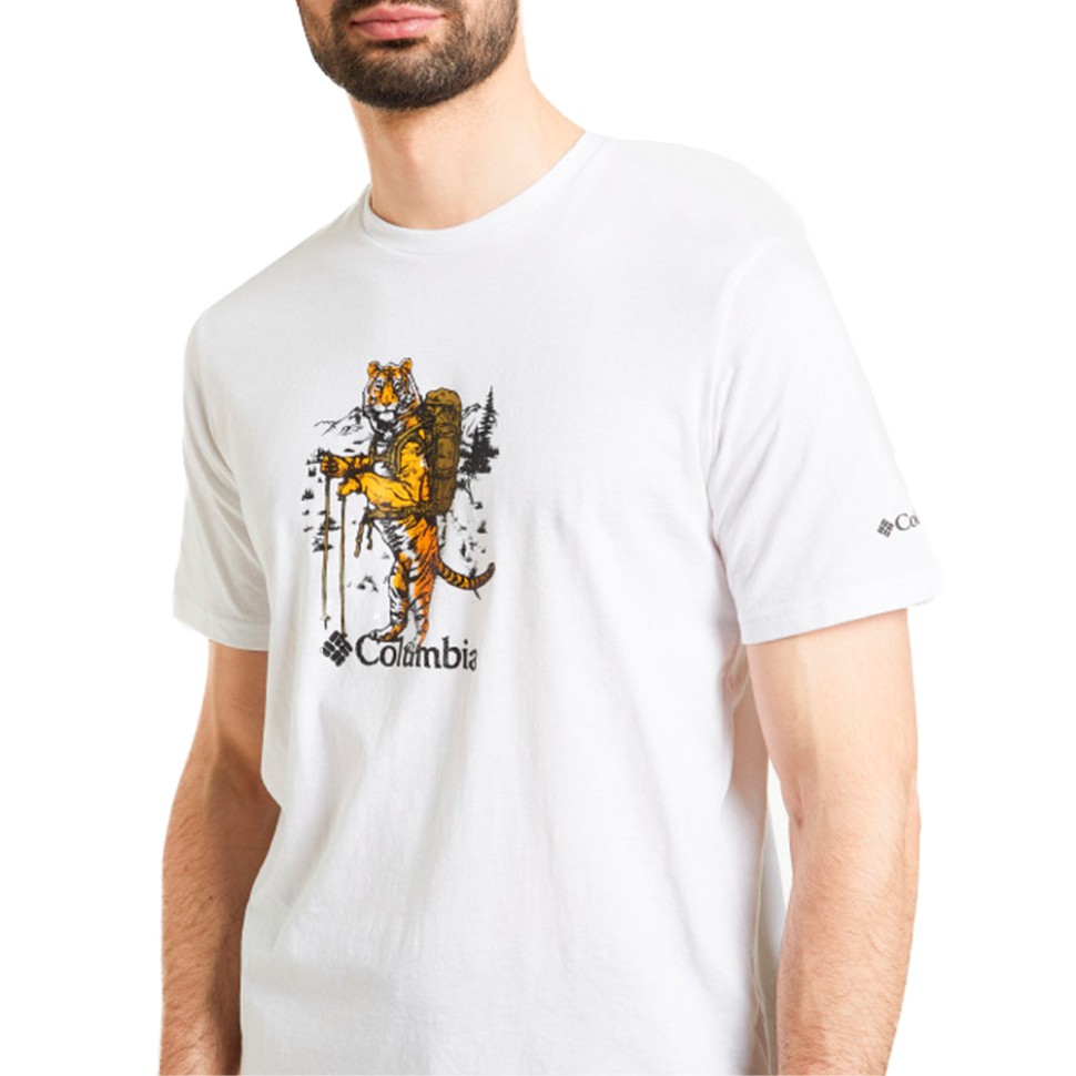Футболка чоловіча Columbia Timber Point™ Graphic Tee біла 2022251-101 — фото 1