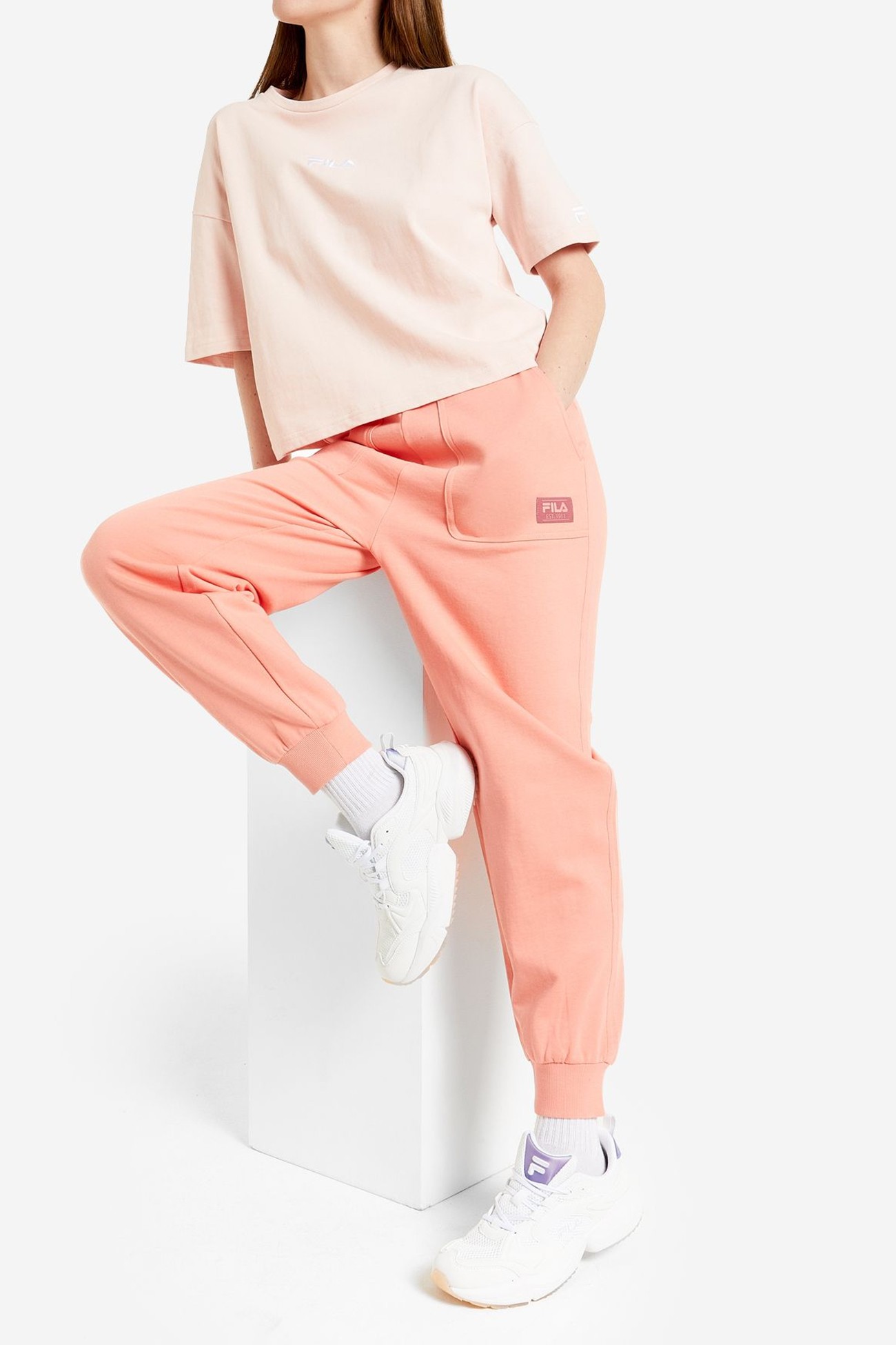 Штани жіночі Fila рожеві 113354-50 изображение 2