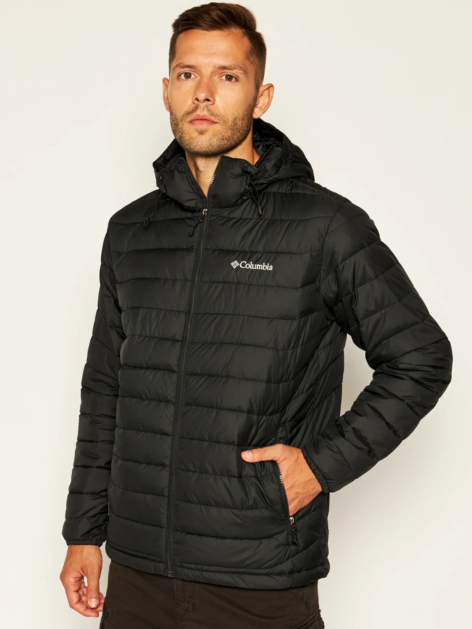 Куртка мужская Columbia Powder Lite Jacket черная 1693931-010 изображение 2