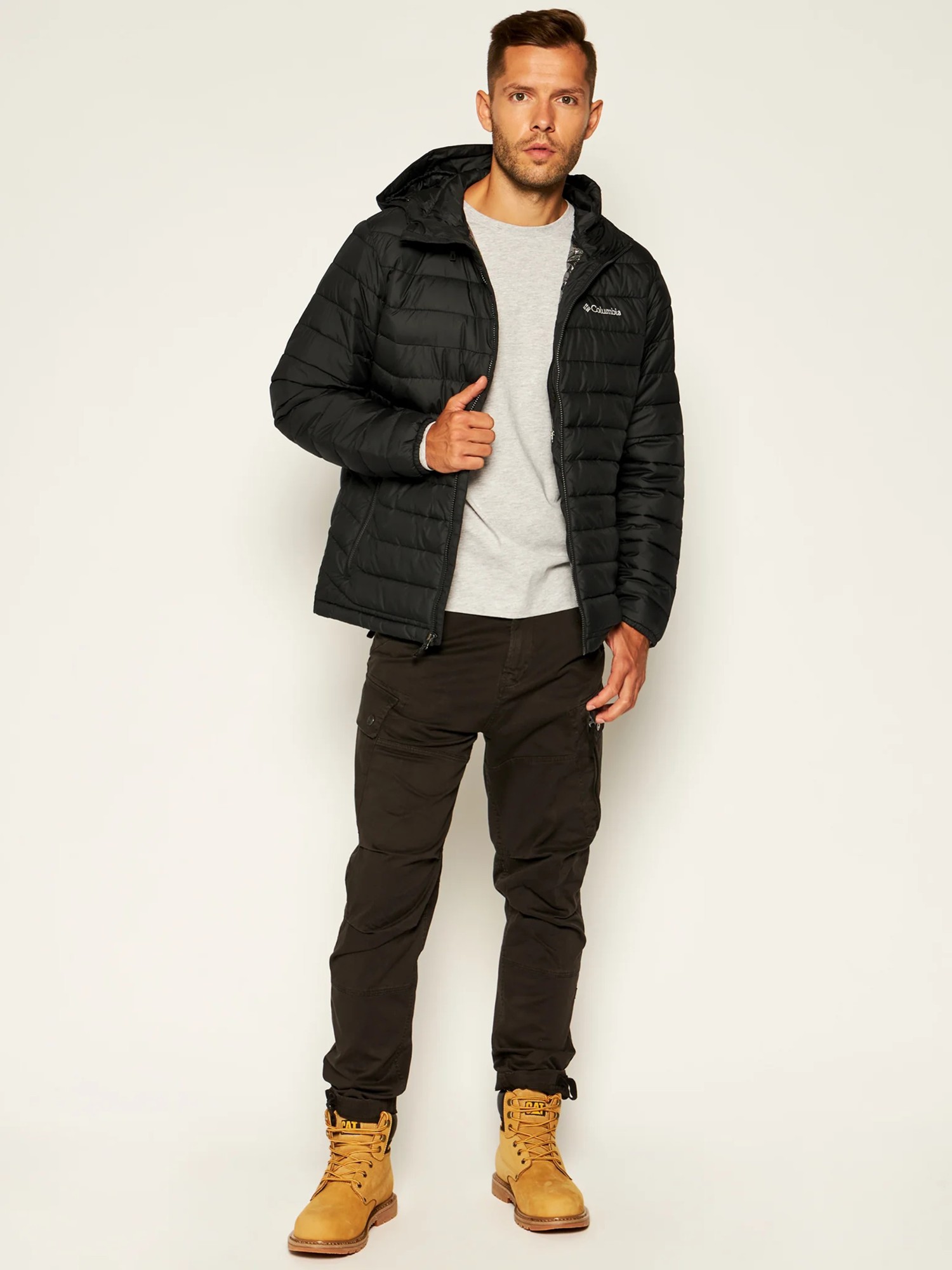 Куртка мужская Columbia Powder Lite Jacket черная 1693931-010 изображение 4