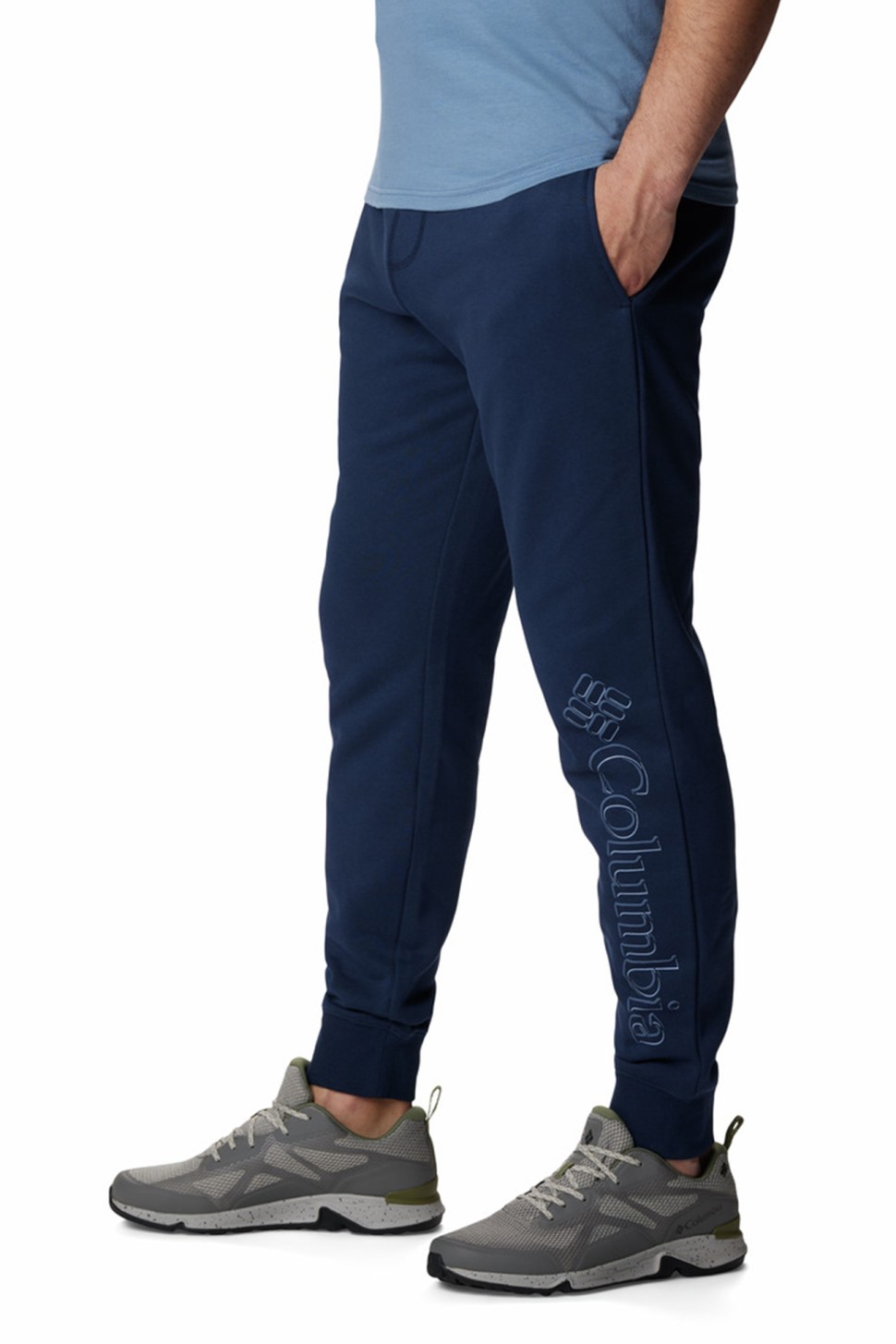 Штани чоловічі Columbia M CSC Logo™ Fleece Jogger II сині 1911601-468 — фото 3