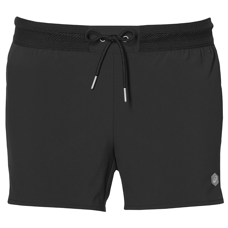 Шорты женские Asics Woven Slit  4IN черные 153405-0904 изображение 1