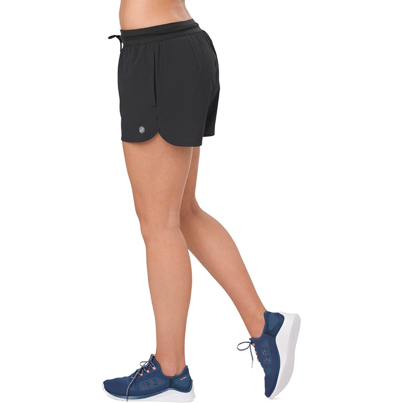 Шорты женские Asics Woven Slit  4IN черные 153405-0904 изображение 4