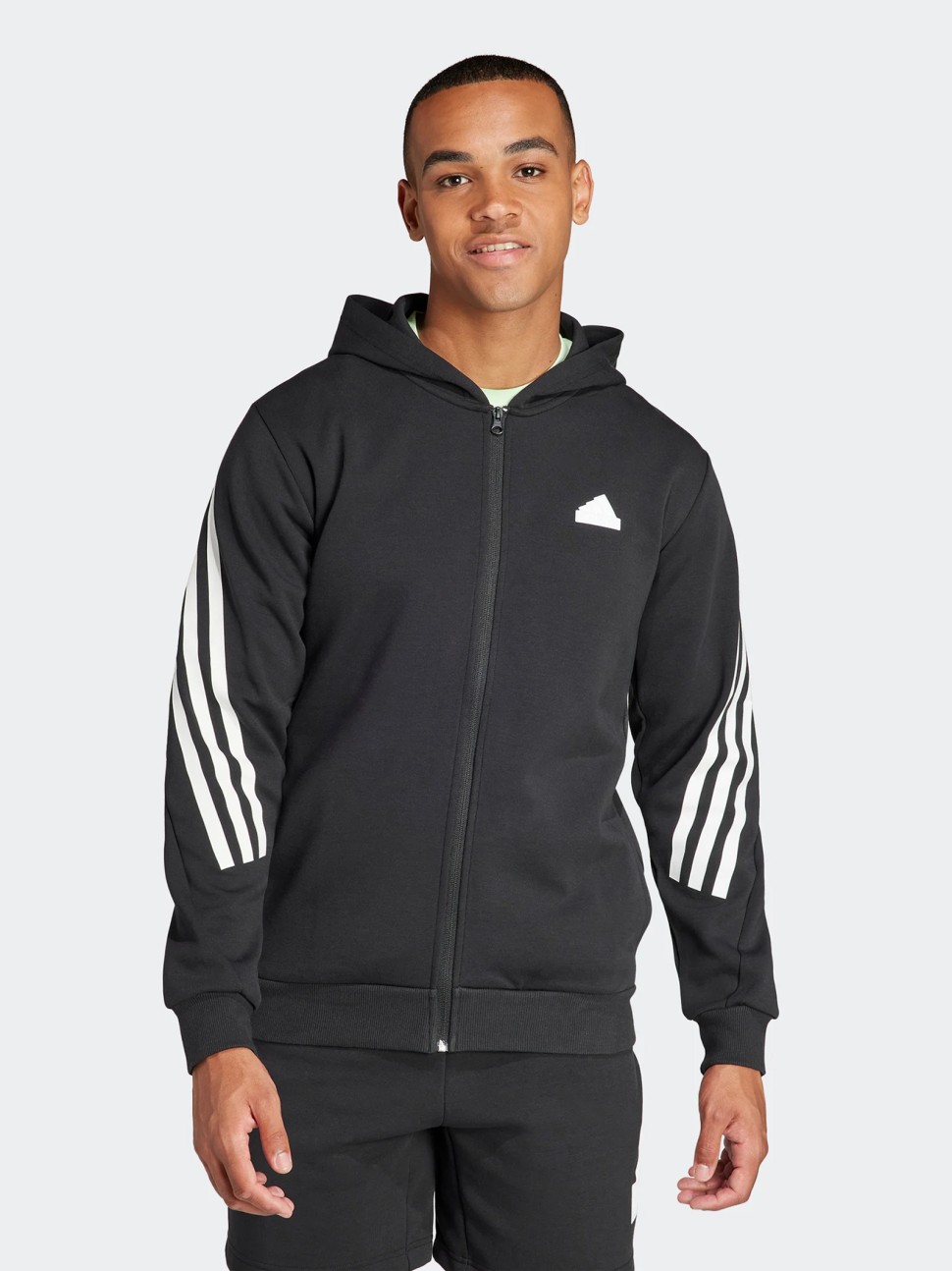 Толстовка чоловіча Adidas M FI 3S FZ чорна IR9159 — фото 2