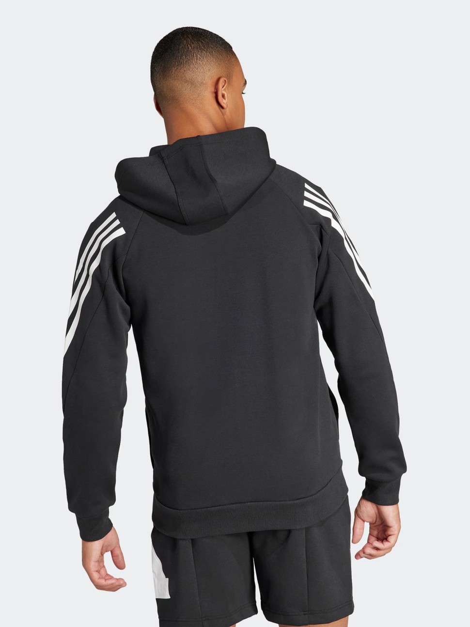 Толстовка чоловіча Adidas M FI 3S FZ чорна IR9159 — фото 3