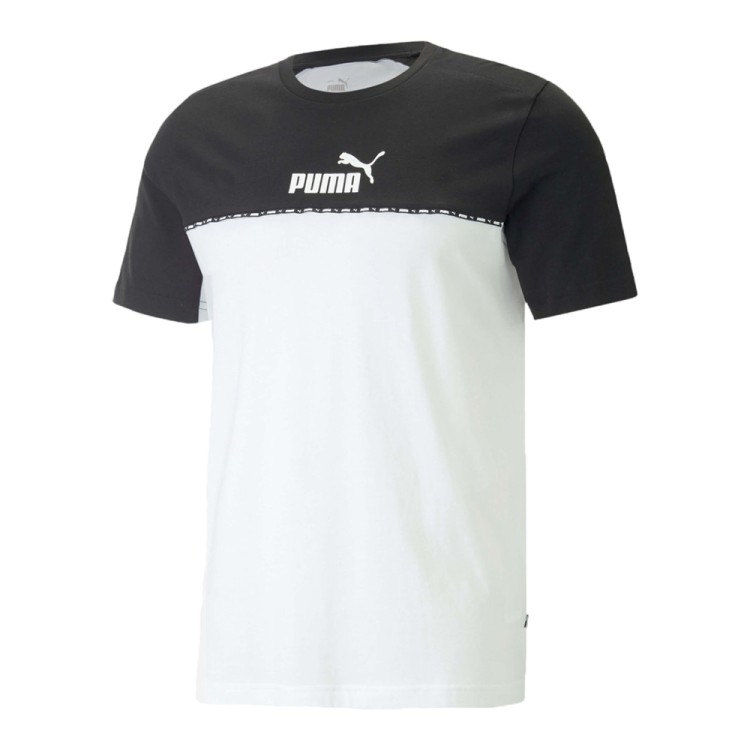 Футболка чоловіча Puma ESS BLOCK x TAPE Tee чорна 67334101 изображение 1