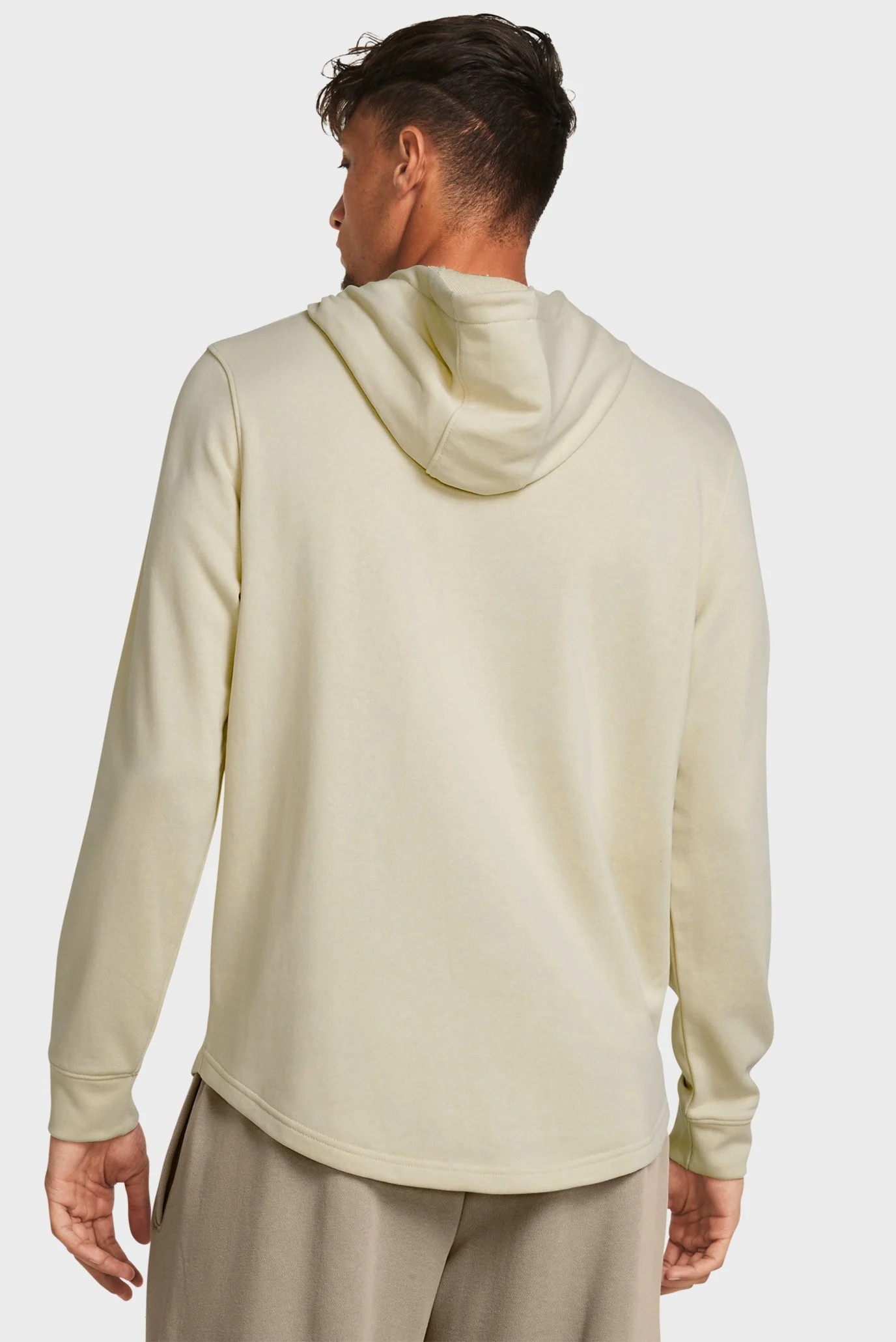 Толстовка чоловіча Under Armour UA Rival Terry Graphic Hood бежева 1386047-273 изображение 3