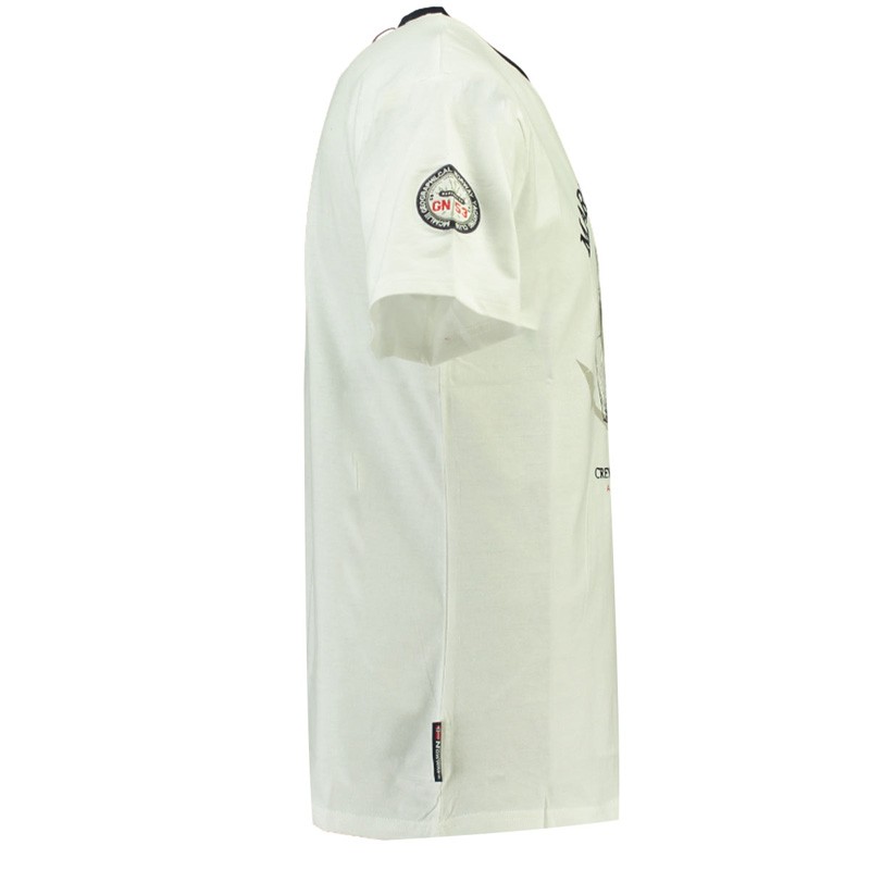 Футболка мужская Geographical Norway белая SR001H-100 — фото 3 — Sport City Футболка мужская Geographical Norway белая SR001H-100 — фото 3