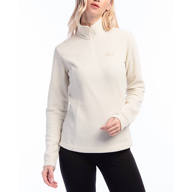 Толстовка женская Jack Wolfskin белая 1703771-5017 изображение 3