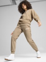 Штани жіночі Puma ESS+ Script Pants FL бежеві 68153667 изображение 4