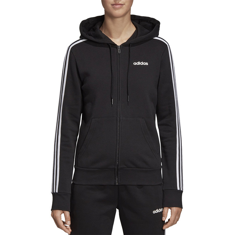 Толстовка жіноча Adidas Essentials 3-Stripes чорна DP2412  изображение 3