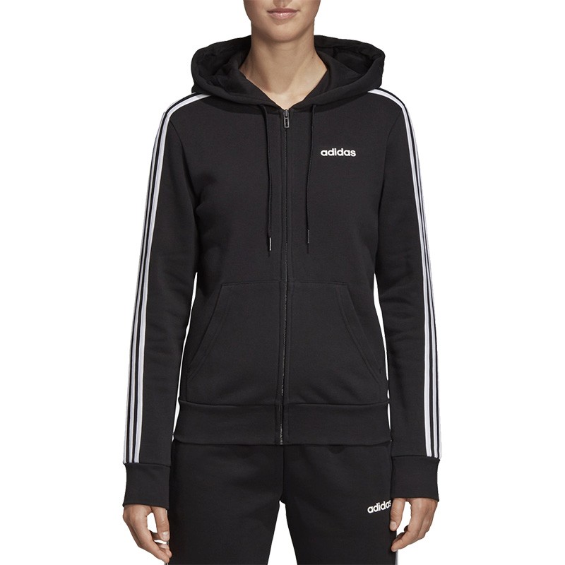 Толстовка женская Adidas Essentials 3-Stripes черная DP2412 — фото 3 — Sport City Толстовка женская Adidas Essentials 3-Stripes черная DP2412 — фото 3